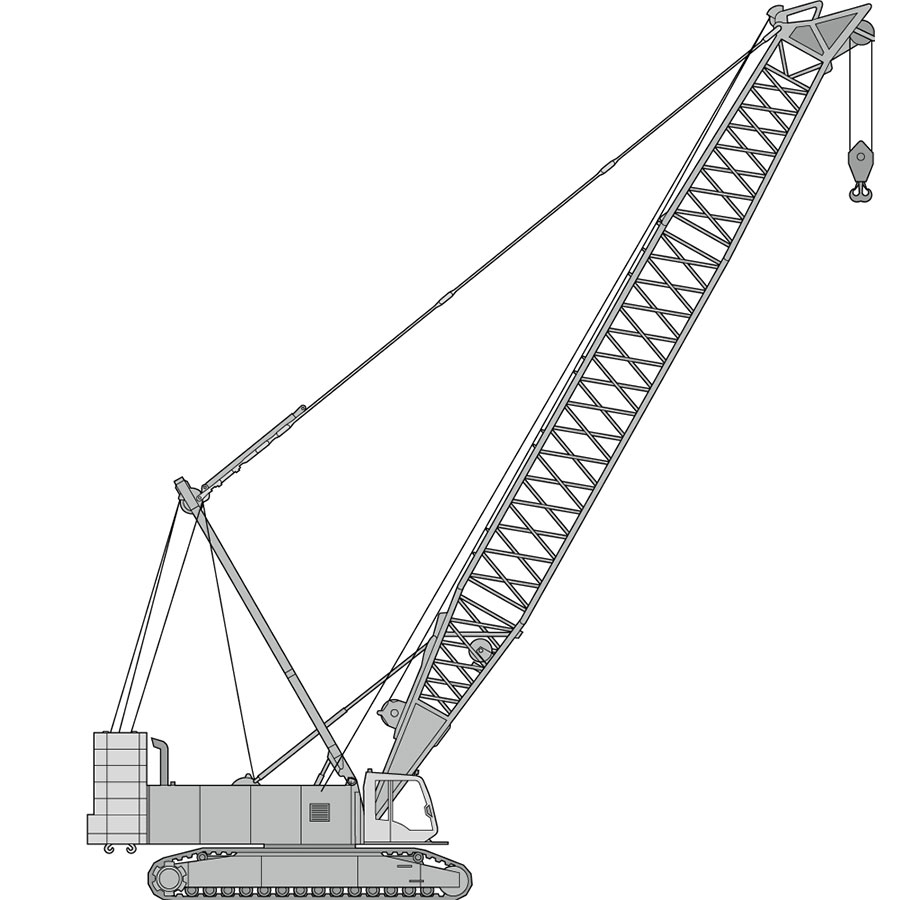 Krane Kategorie A, Raupenkran Seilbagger