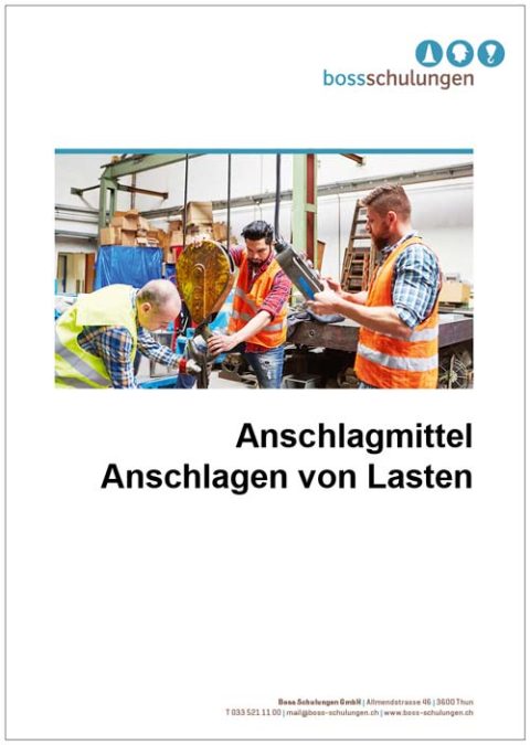 Handbuch Anschlagmittel und Anschlagen von Lasten